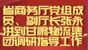  省商務(wù)廳黨組成員、副廳長(zhǎng)張永洪到甘肅物流集團(tuán)調(diào)研指導(dǎo)工作